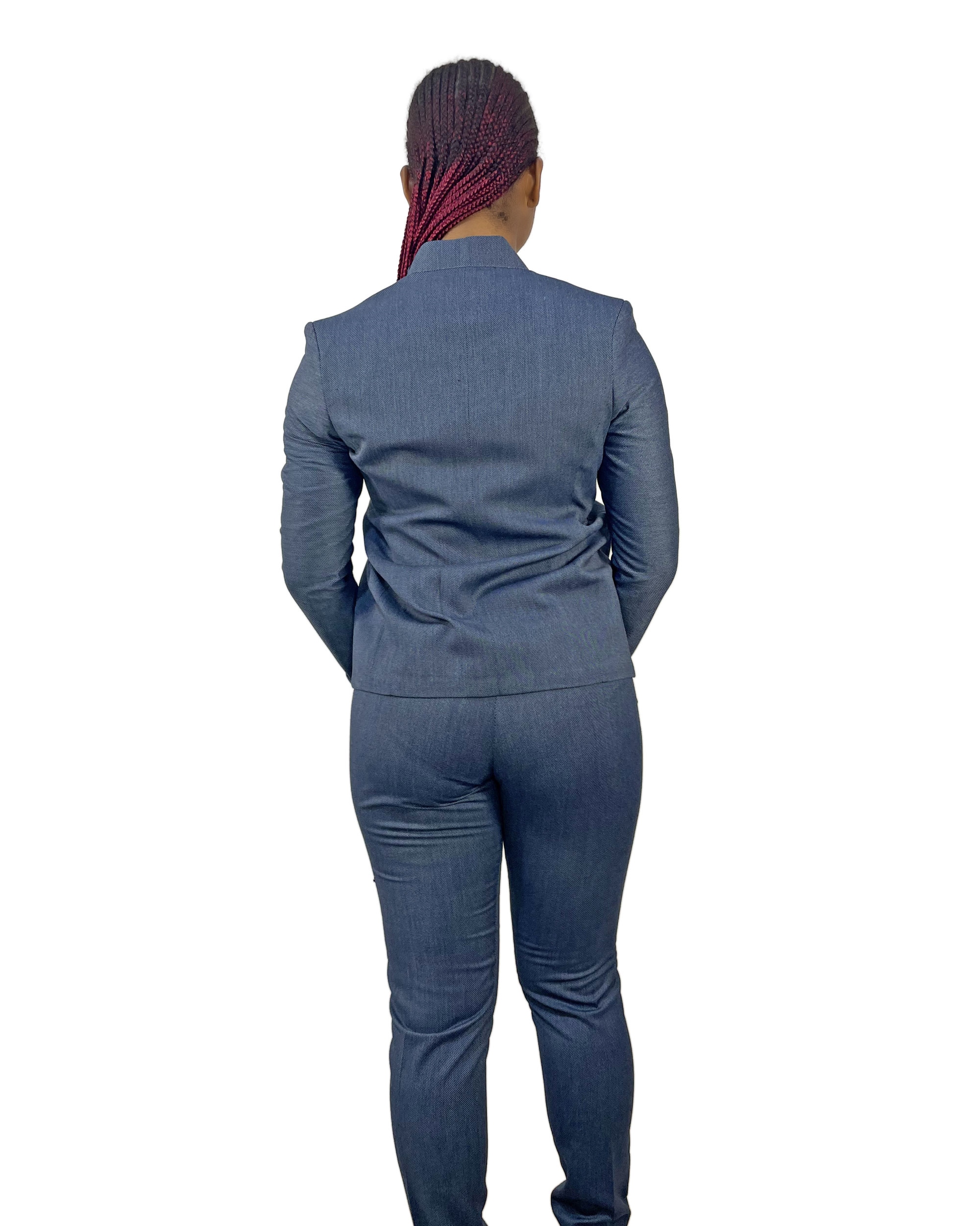 Classic Ladies Raised Collar Suit - Image 2
